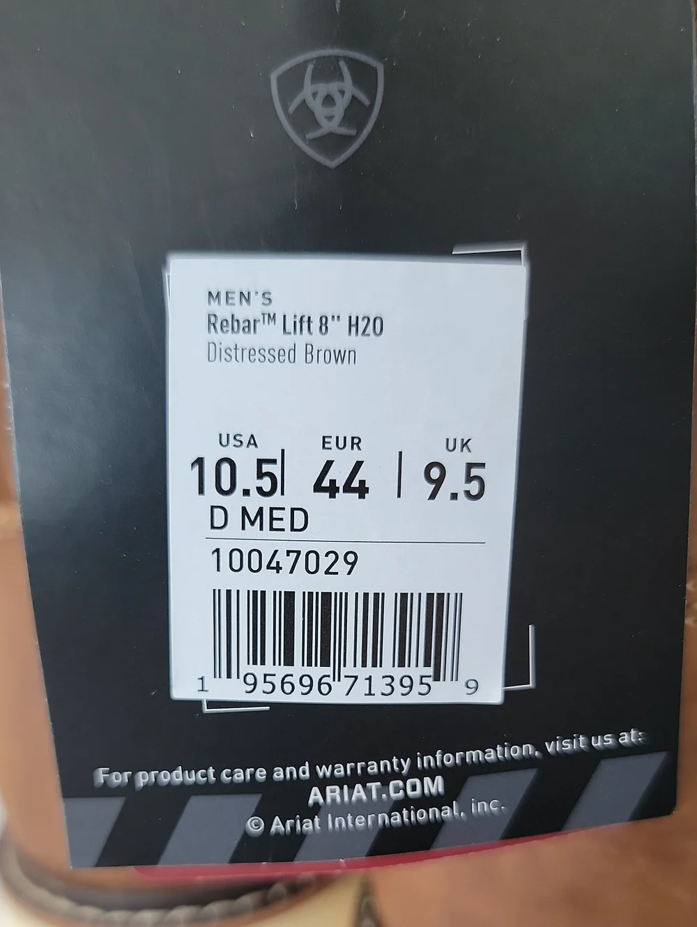 Size 10.5-Ariat Rebar Lift 8